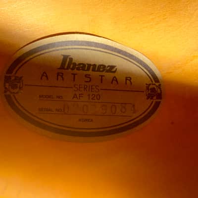 Ibanez AF120-BS Artstar Hollow Body Guitar- 2002 - Brown Sunburst- 6lbs 8oz w/Roadrunner hard case image 21