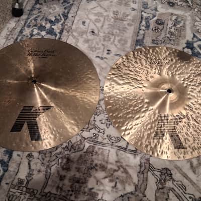 Zildjian 14" K Custom Dark Hi-Hat Cymbals (Pair) 1995 - Present - Traditional image 2