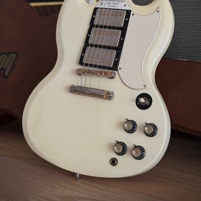 Gibson SG Custom in Olympic White Natural Aged = Real Vintage Flair, 3 Pickups! 1992 - Olympic White image 23