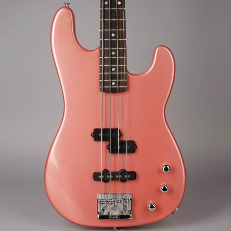 1980’s Schecter Precision PJ Salmon Pink Metallic