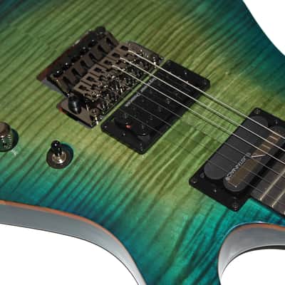 Schecter Blackjack SLS Avenger FR S (Sustainiac) in Aqua Burst image 8
