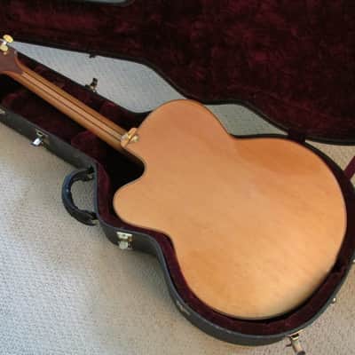 2002 William Gagnon DeVant E Slimline Prototype Archtop Natural w/OHSC image 3