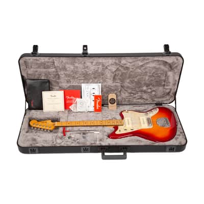 2020 Fender American Ultra Jazzmaster Electric Guitar, Maple Fingerboard, Plasma Red Burst, US2000XXXX image 10