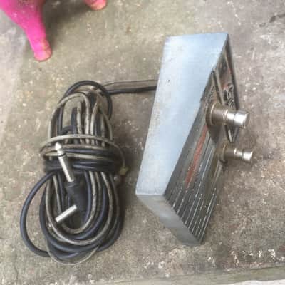 Guild Reverb Tremolo foot switch 1950’s - aluminum silver image 2