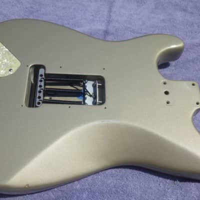 1997 Fender USA Roadhouse Strat loaded body w/Clapton Preamp - Shoreline Gold Stratocaster! image 2