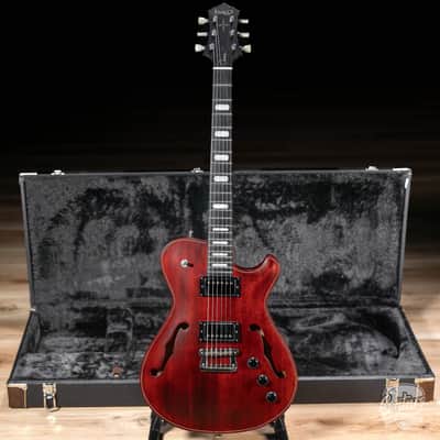 Knaggs Chena Spruce Top Hollowbody Guitar – Old Red Violin image 1