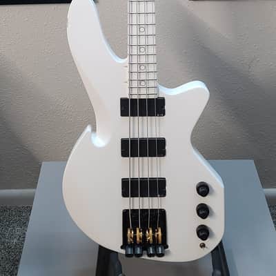 Mars DC-3 USA Headless bass RARE! Kubicki style tuning system! - White image 1