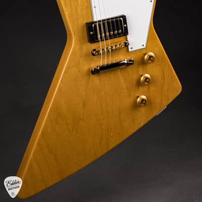 Gibson Custom Shop 1958 Korina Explorer White Pickguard Natural 8.11 #85393 image 6