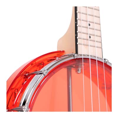 Gold Tone Little Gem: See-Through Banjo-Ukuleles with Gig Bag (Ruby) image 4