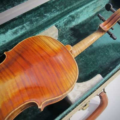 Jacobus Stainer German 4/4 Violin Germany Circa-1930s-1940s-Reddish Brown Varnish image 11
