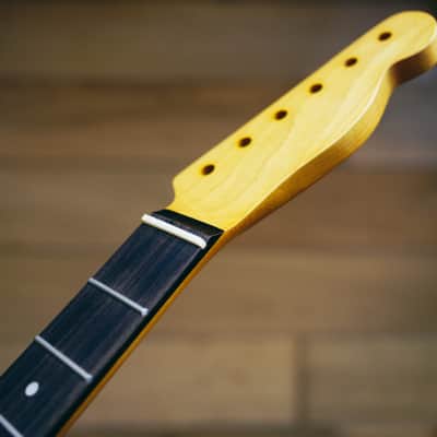 Telecaster Neck – Vintage Maple & Rosewood | 21 Frets | Nitro Satin Finish | Bone Nut image 5