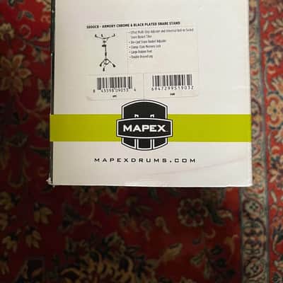 Mapex S800 Armory Double-Braced Snare Drum Stand Chrome image 2