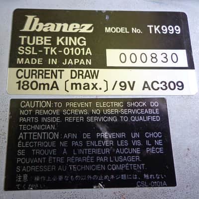 Ibanez Tube King TK999US 1996, Excellent! image 4