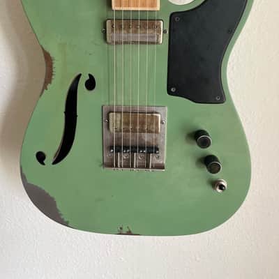 Mule Resophonic Mulecaster - Green image 3