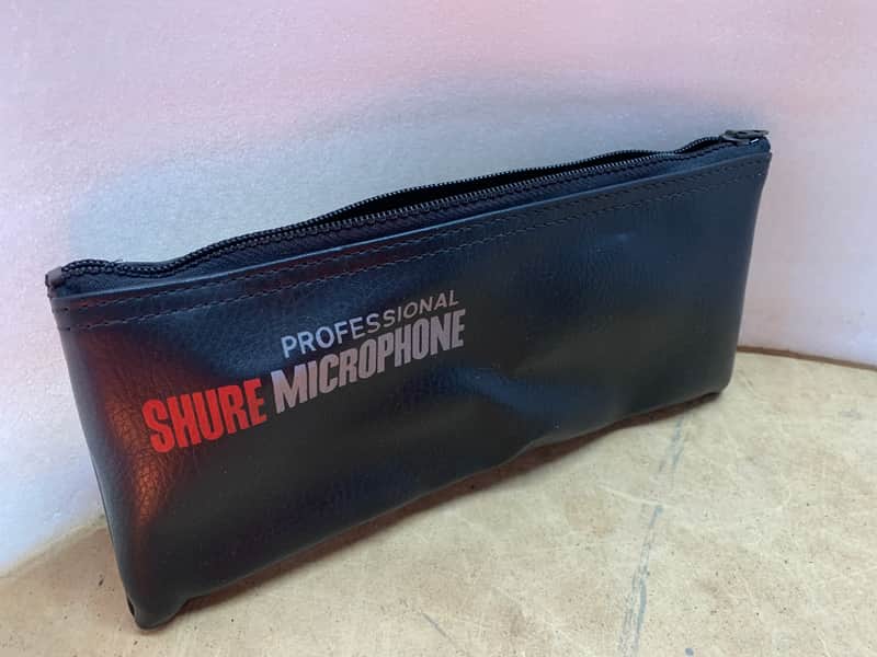 Shure Professional Vinyl Zippered Mic Pouch/Sm56/Sm57/Sm58/Vintage! Make Offer! image 1