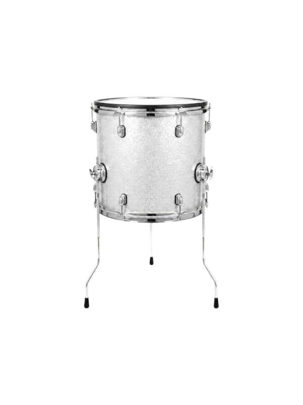 Dolby 12” x 12” White Silver Floor Tom Electronic Full Shell for Roland Alesis image 1