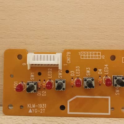 Korg Z1 - Pitch bend / Mod wheel panel + Assembly (without Lower face) + KLM 1931 / KLM 1935 / (without KLM 1966 and Pad X/Y) + 4 buttons with led window - (price valid for a few days) image 18