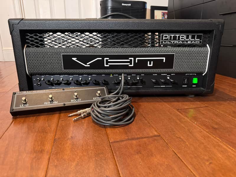 VHT Pittbull Ultra-Lead G-100-UL Tube Head (1993) – Factory Confirmed #3 Ever Built – Original FC-1 Footswitch & Manual image 1