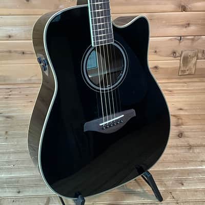 Yamaha FGC-TA TransAcoustic Acoustic Guitar - Black image 1