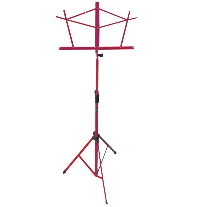 Hamilton Deluxe Folding Music Stand w/Bag - Red image 1