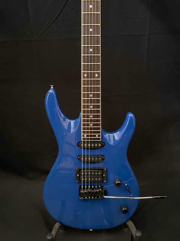 Samick Superstrat made in Korea Superstrat blue Hss image 1