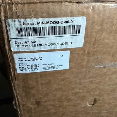 2025 Moog Geddy Lee Minimoog Model D 44-Key Monophonic Synthesizer image 19