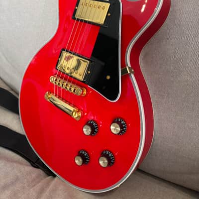 2023 Gibson Custom M2M Les Paul Custom Ferrari Red Bild 2
