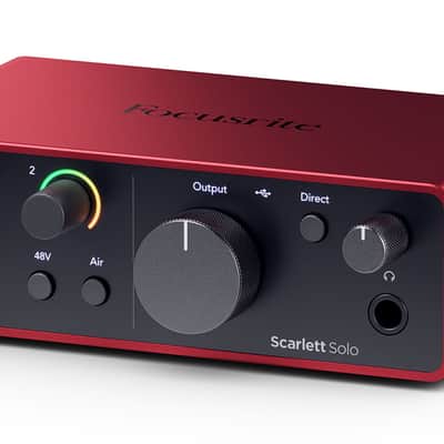 Focusrite Scarlett Solo 4th Gen Studio Recording USB Audio Interface+Software image 4