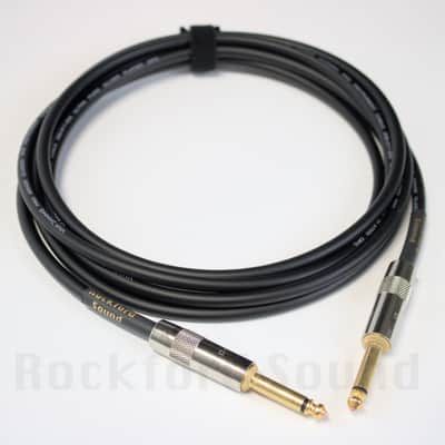 Van Damme XKE Pro Classic Guitar Cable | 15 FT | Straight to Straight Gold Plugs image 1