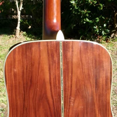 1980 Yairi YW-600 Dreadnought Guitar New Jacaranda Natural+Vintage Hard Case image 4