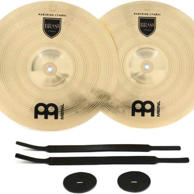 Meinl Cymbals Student Range Brass Crash Cymbals - 16-inch (1-pair) image 2