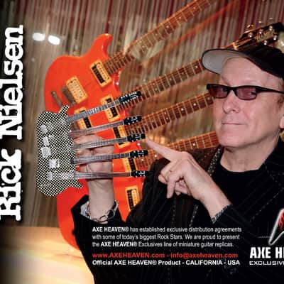 RICK NIELSEN Checkered Five-Neck Hamer Guitar Replica image 3