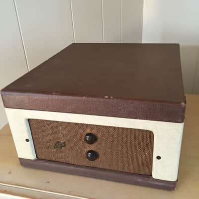Vintage Symphonic Portable Suitcase 4 Speed Automatic Tube Turntable Record Player *Works Great! image 2