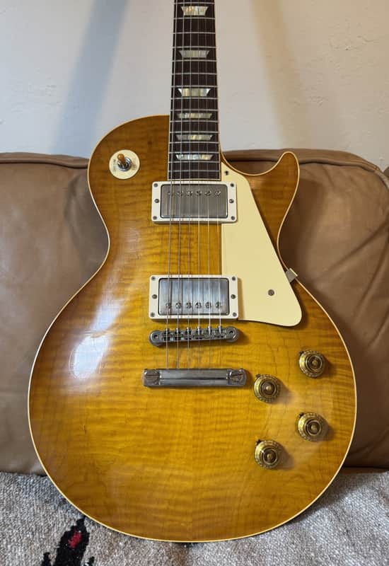 CME Exclusive! 2022 Gibson Murphy Lab 1959 Les Paul r9 Ultra Light Aged - Dirty Lemon Fade - 8.3 labs image 1