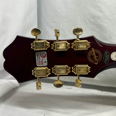 Epiphone Riviera P93 WR Semi-Hollow Body Electric Guitar - Wine Red image 9