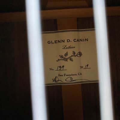Glenn Canin Cedar/Indian Rosewood Doubletop Concert Classical Guitar  2019 - French Polish image 6