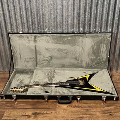 ESP LTD Alexi Laiho Arrowhead SE Black Yellow Pinstripe Guitar & Case USED #1975 image 2