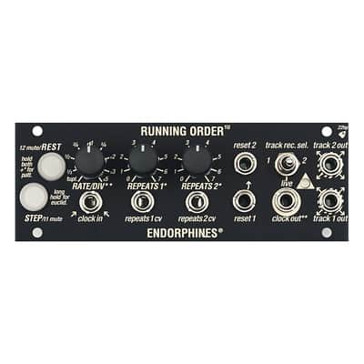 Endorphin.es Running Order Eurorack Trigger Sequencer 1U Module (Black) image 4