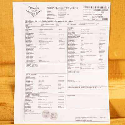 Fender Custom Shop 1951 Telecaster Closet Classic NOS Aged Nocaster Blonde (472) image 10