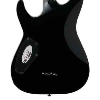 Schecter C-1 Blackjack Electric Guitar Gloss Black image 6