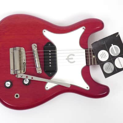 1961 Epiphone Coronet - Cherry - Original Case & Hang Tag! - P-90 Pickup image 5