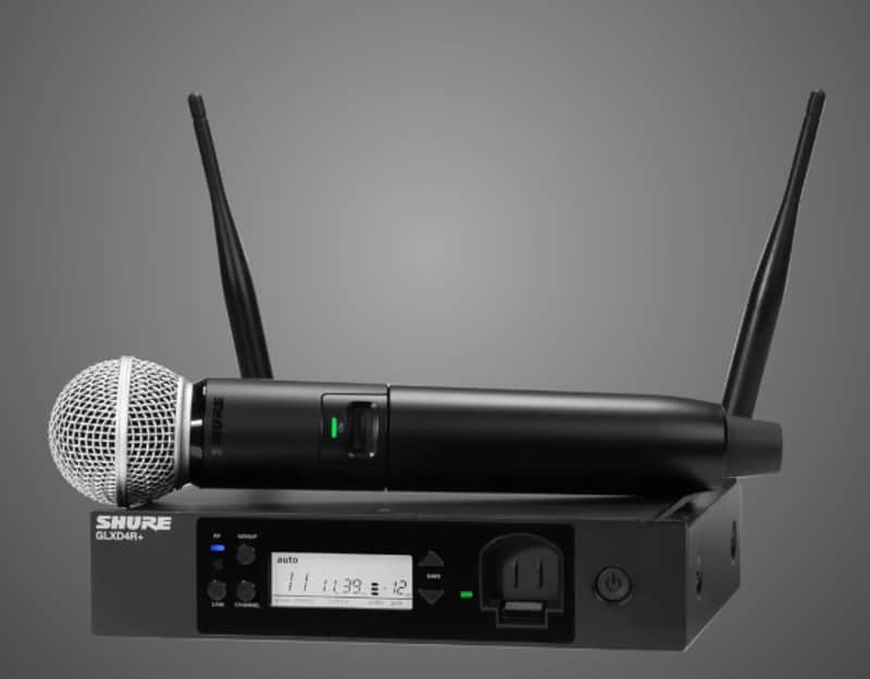 SHURE GLXD24R+/SM58 - Digital Wireless Rack System with SM58® Vocal Microphone image 1