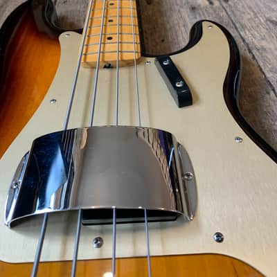 2011 Fender American Vintage '57' Precision Bass in Sunburst finish & case image 10