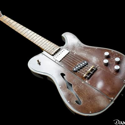 Dax&Co. Ironhorse Deluxe 2022 Grey/Rust patina Guitar W/ Hardshell Case & COA! image 4