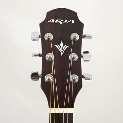 Aria AW-50 Dreadnought Acoustic (Natural Gloss) + Hard Case image 6