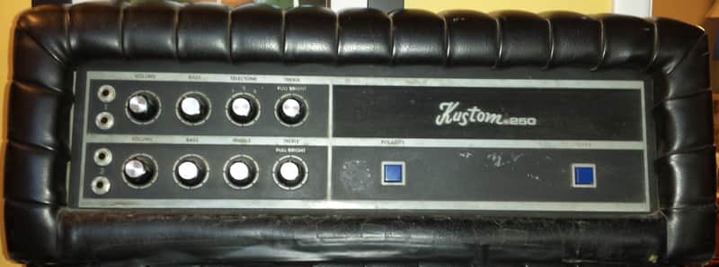 Kustom K250-1 early 70's Black tuck-n-roll image 1
