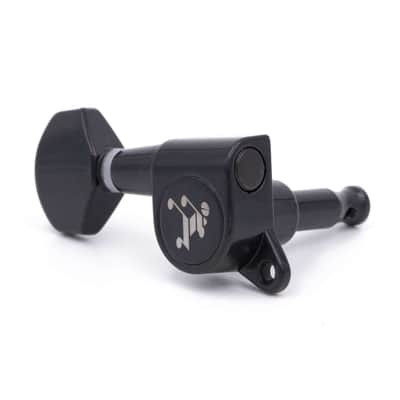 Genuine Tone Ninja Tuners, 6 Inline Staggered, Left Handed, Black image 3