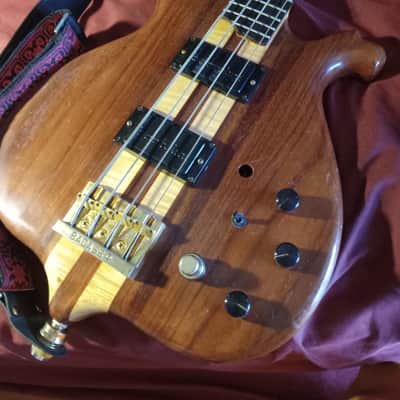 Olivo, Rare 80's, Alembic style, 1982-83 - Clear gloss finish over Padauk image 2