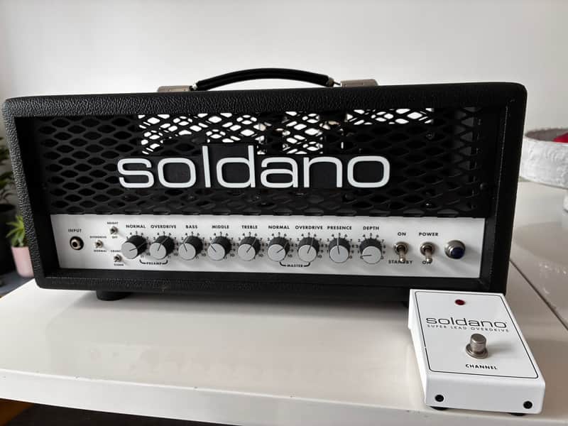 Soldano SLO-30 Classic 30-Watt Guitar Head 2022 - Black imagen 1
