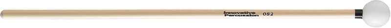 INNOVATIVE PERCUSSION OS2 ORCHESTRA SERIES FULL, HARD XYLOPHONE MALLETS, 1" WHITE / BLACK TAPE - RATTAN image 1